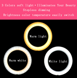 Photo studio telephone video LED beautiful ring light photography ring dimmable lamp   tripod for selfie / show / fill light/Live Stream