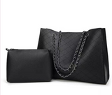 Women Bags Set 2 Pcs Leather Handbag Women Large Tote Bags Ladies Shoulder Bag