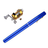 TRAVELING PORTABLE POCKET PEN FISHING POLE