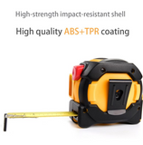2-in-1 Infrared Tape Measure Electronic Laser Level Tape Measure Infrared Rangefinder Measuring Tape