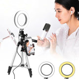 Photo studio telephone video LED beautiful ring light photography ring dimmable lamp   tripod for selfie / show / fill light/Live Stream