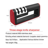 Professional Knife Sharpener diamond Quick Professional 3 Stages Sharpener Knife sharpening Tools Sharpening Stone