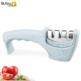 Knife Sharpener 3 Stages Professional Kitchen Sharpening Stone Diamond Ceramic Sharpener Tool