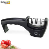 Knife Sharpener 3 Stages Professional Kitchen Sharpening Stone Diamond Ceramic Sharpener Tool