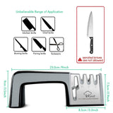 4 in 1 Diamond Coated&Fine Ceramic Rod Knife Shears