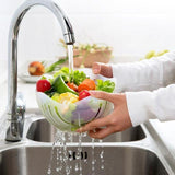 Salad Cutting Bowl Kitchen Gadget Drain Basket Fruit and Vegetable Washing Basket
