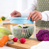 Salad Cutting Bowl Kitchen Gadget Drain Basket Fruit and Vegetable Washing Basket