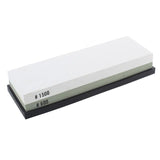 Professional Kitchen Knife Sharpener Stone Double Side White Corundum Whetstone Grindstone Japanese Sharpening Tool Bamboo Base