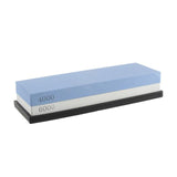 Professional Kitchen Knife Sharpener Stone Double Side White Corundum Whetstone Grindstone Japanese Sharpening Tool Bamboo Base