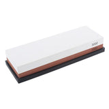 Professional Kitchen Knife Sharpener Stone Double Side White Corundum Whetstone Grindstone Japanese Sharpening Tool Bamboo Base