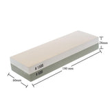 Professional Kitchen Knife Sharpener Stone Double Side White Corundum Whetstone Grindstone Japanese Sharpening Tool Bamboo Base