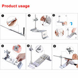 Knife Sharpener Professional All Iron Steel Kitchen Sharpening System Tools