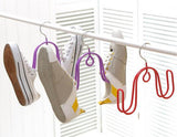 Colorful Non Slip Plastic Coated Stainless Steel Hangers for Shoes