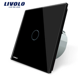 Wall Touch Switch Luxury White Crystal Glass