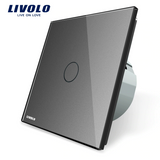 Wall Touch Switch Luxury White Crystal Glass