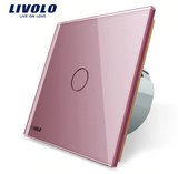 Wall Touch Switch Luxury White Crystal Glass