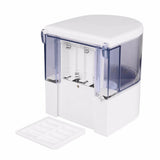 Soap Dispenser Battery Powered 600ml Wall-Mount Automatic IR Sensor Touch-free Kitchen Soap Lotion Pump for Kitchen Bathroom