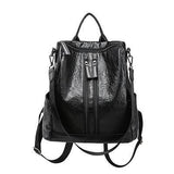 Women's Mochila Escolar Leather Backpack - School Bags