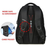 Men's Water Resistant Backpack with USB Charging &amp
