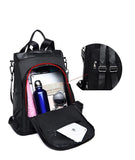 Women's Anti-theft Oxford Backpack - Water Resistant