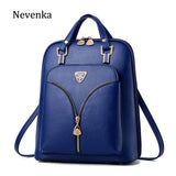 Women's Anti Theft Leather Backpack