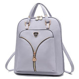 Women's Anti Theft Leather Backpack