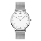 Women Fashion 304 Stainless Steel Bracelet Simple Graceful Quartz Watch Rhinestone Wristwatch