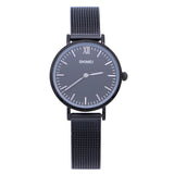 Women Fashion 304 Stainless Steel Bracelet Simple Graceful Quartz Watch Rhinestone Wristwatch