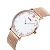 Women Fashion 304 Stainless Steel Bracelet Simple Graceful Quartz Watch Rhinestone Wristwatch