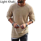 Stylish Sweaters Knitted Long Sleeve Tops Pullovers Hiphop Men's Sweater Solid Loose Fit Autumn Men Casual Clothes Hombre