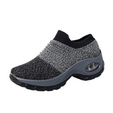 Mesh Shoes Thick Bottom Platform Shoes Air Cushion Women's Shoes Rocking Shoes
