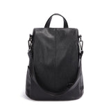 Women's Leather Anti Theft Backpack